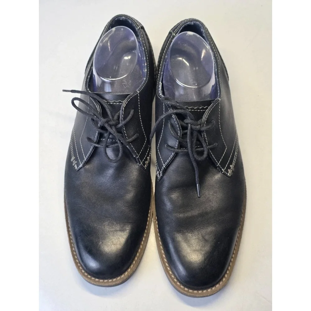 Penguin by‎ Munsingwear Men's Dress Shoes Size 10.5 Black Leather Oxford Classic